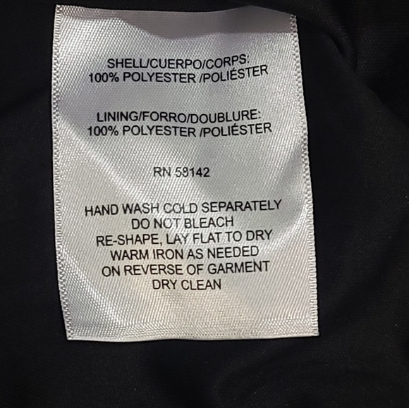 Maggy London V-neckline Ruched Waistline Tiered Skirt Dress Black/ Gold Metallic - Picture 6 of 13